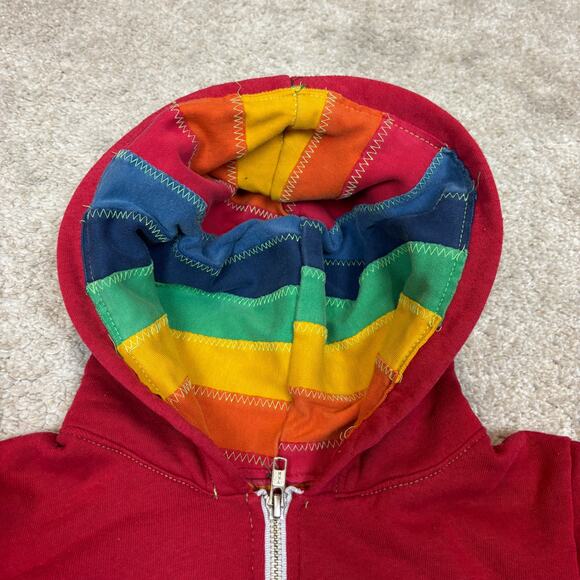 Aviator Nation Signature Rainbow Full Zip Hoodie Youth 10 Loungewear Rare Read - Picture 5 of 11